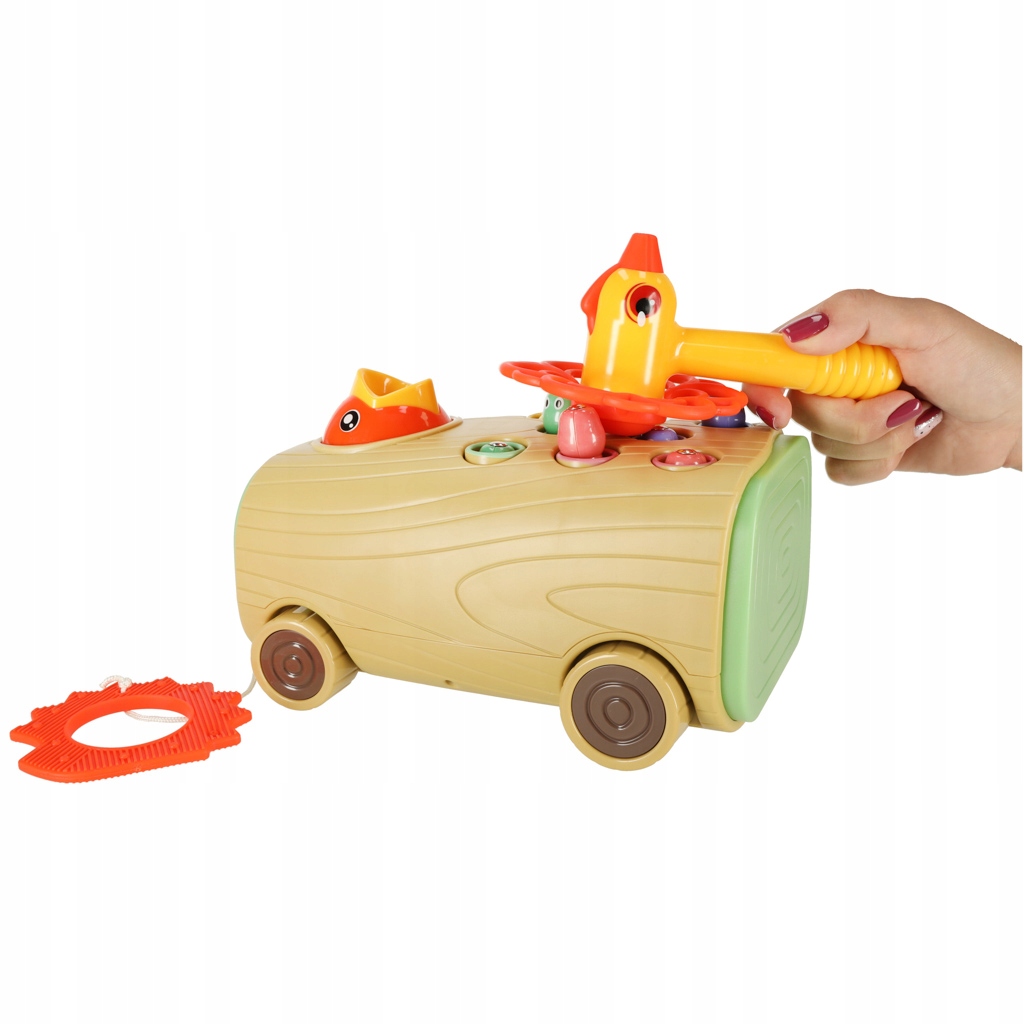 GRA MAGNETYCZNA NAKARM PTASZKA MONTESSORI LED GŁODNY DZIĘCIOŁ ZŁAP ROBACZKA Wysokość produktu 10 cm