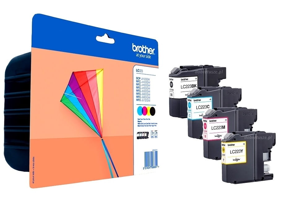 4x Tusz Brother LC223 Cmyk Zestaw 4x550 stron
