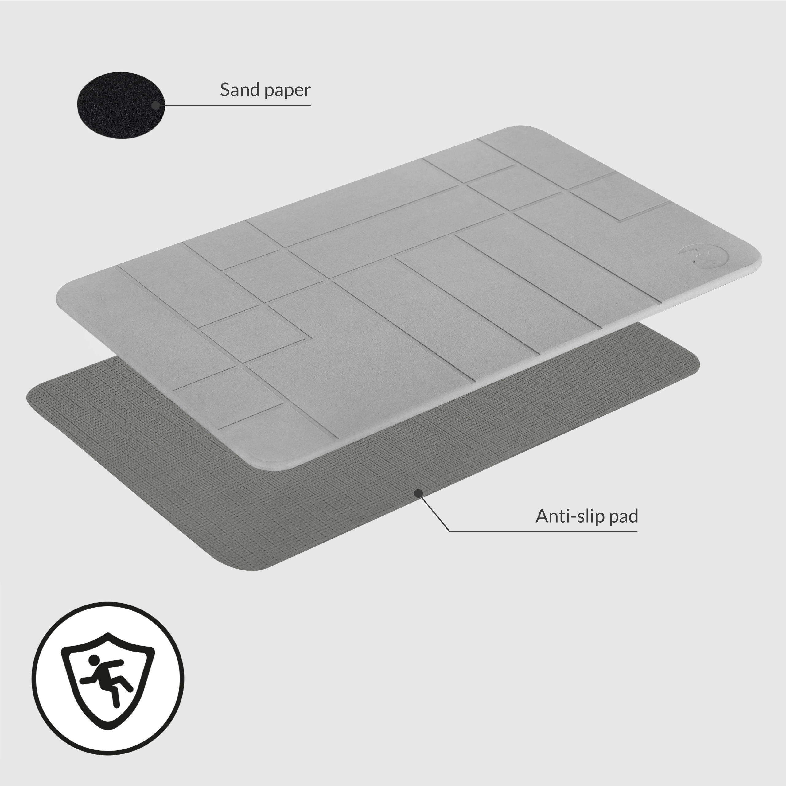 MATA ŁAZIENKOWA DIATOMITOWA ANTYPOŚLIZGOWA SZYBKOSCHNĄCA CHŁONNA 60x39 cm Szerokość produktu 39 cm