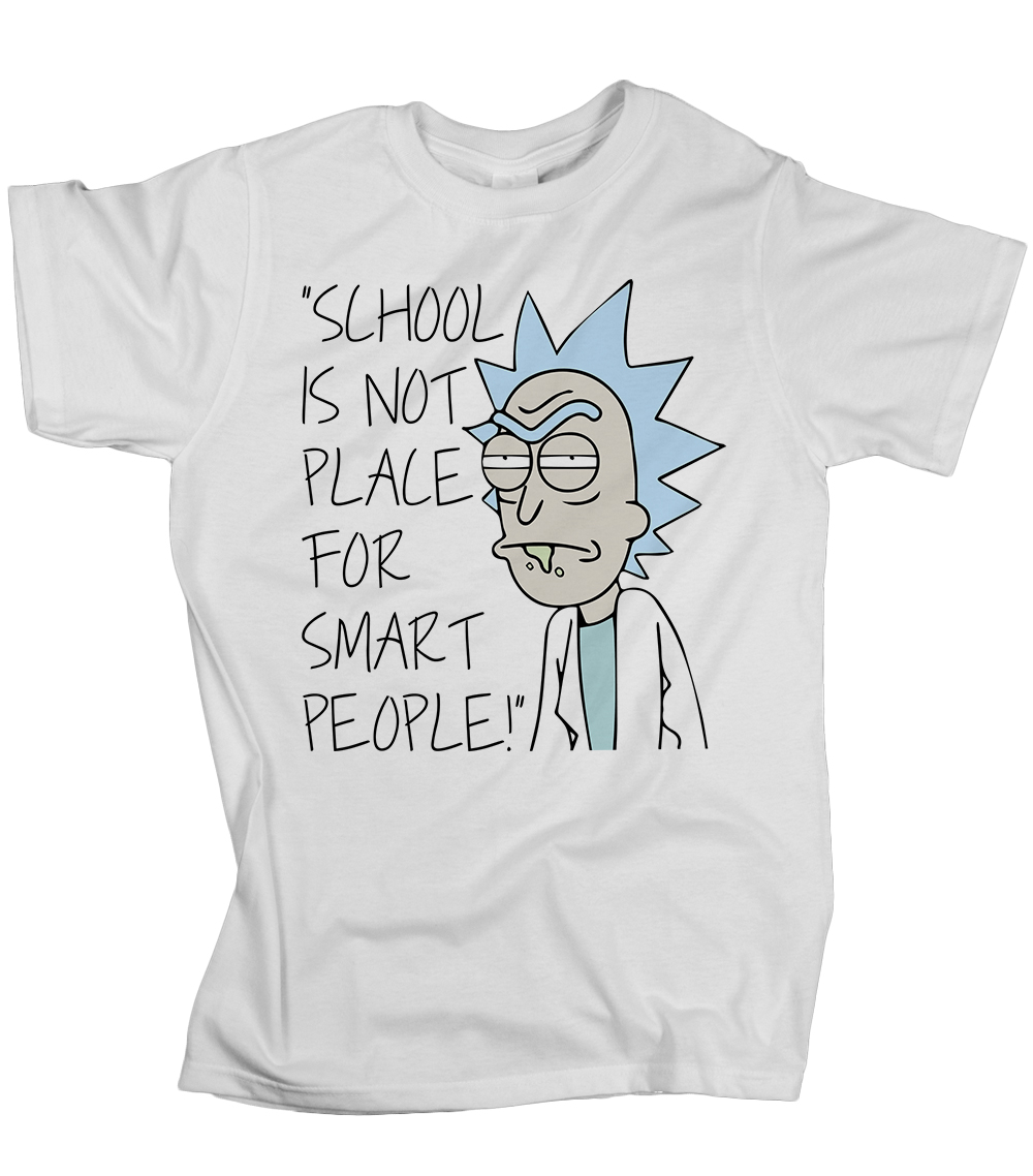 

Koszulka School is not place for smart people 4XL