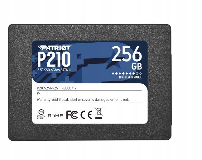 Ssd disk Patriot P 210 256 Gb 2.5'' Sata III 500 MB/s