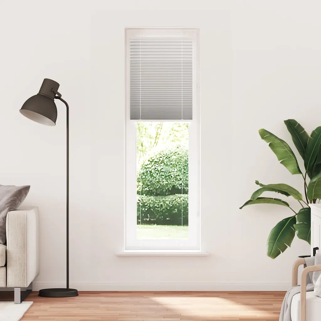 Plisovaná roleta světle šedá 55x200 cm Šířka látky 54,4 cm Šedá 4015355