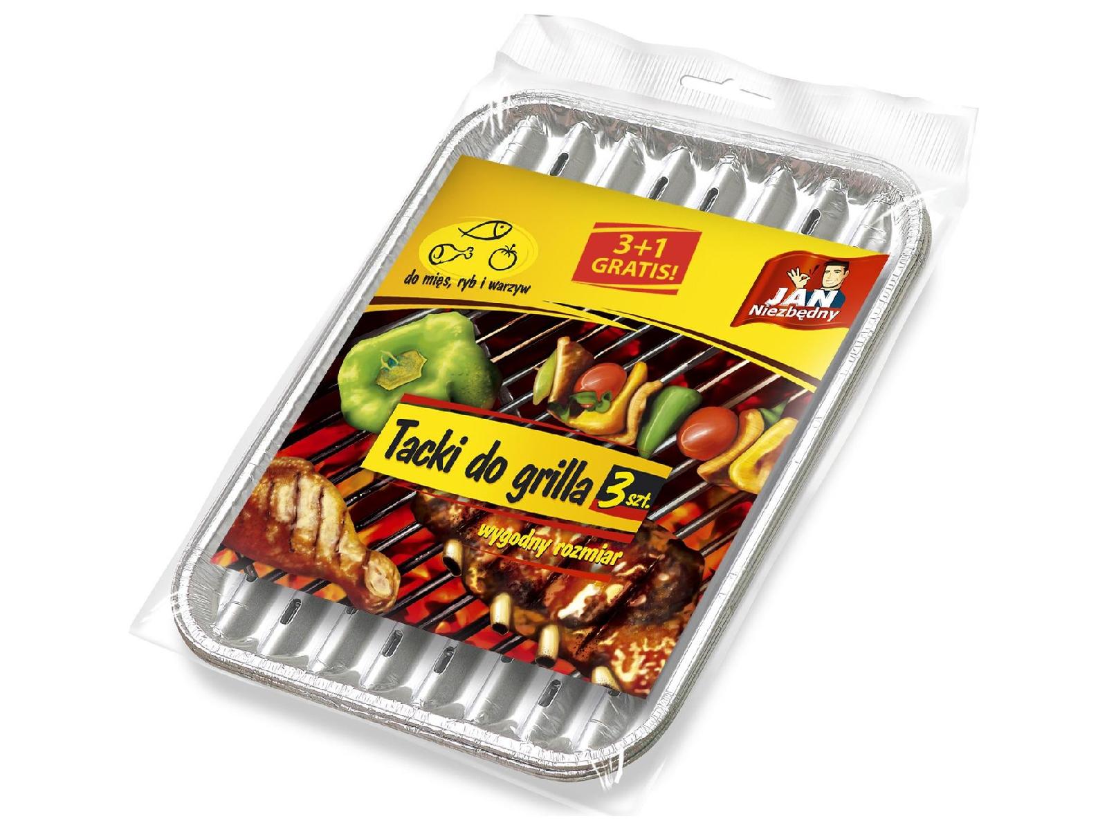 

Tacki aluminiowe Jan Niezbędny srebrne 4 sztuki