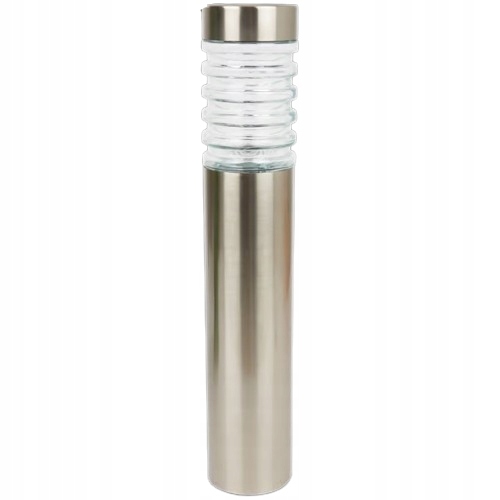 Solarna Lampa Duża zewnętrzna wbijana ogrodowa 68cm 20 lumenów Srebrna Led