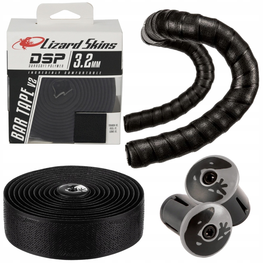 Owijka na kierownicę Lizard Skins DSP 3.2 mm Bar Tape V2, kruczo czarny