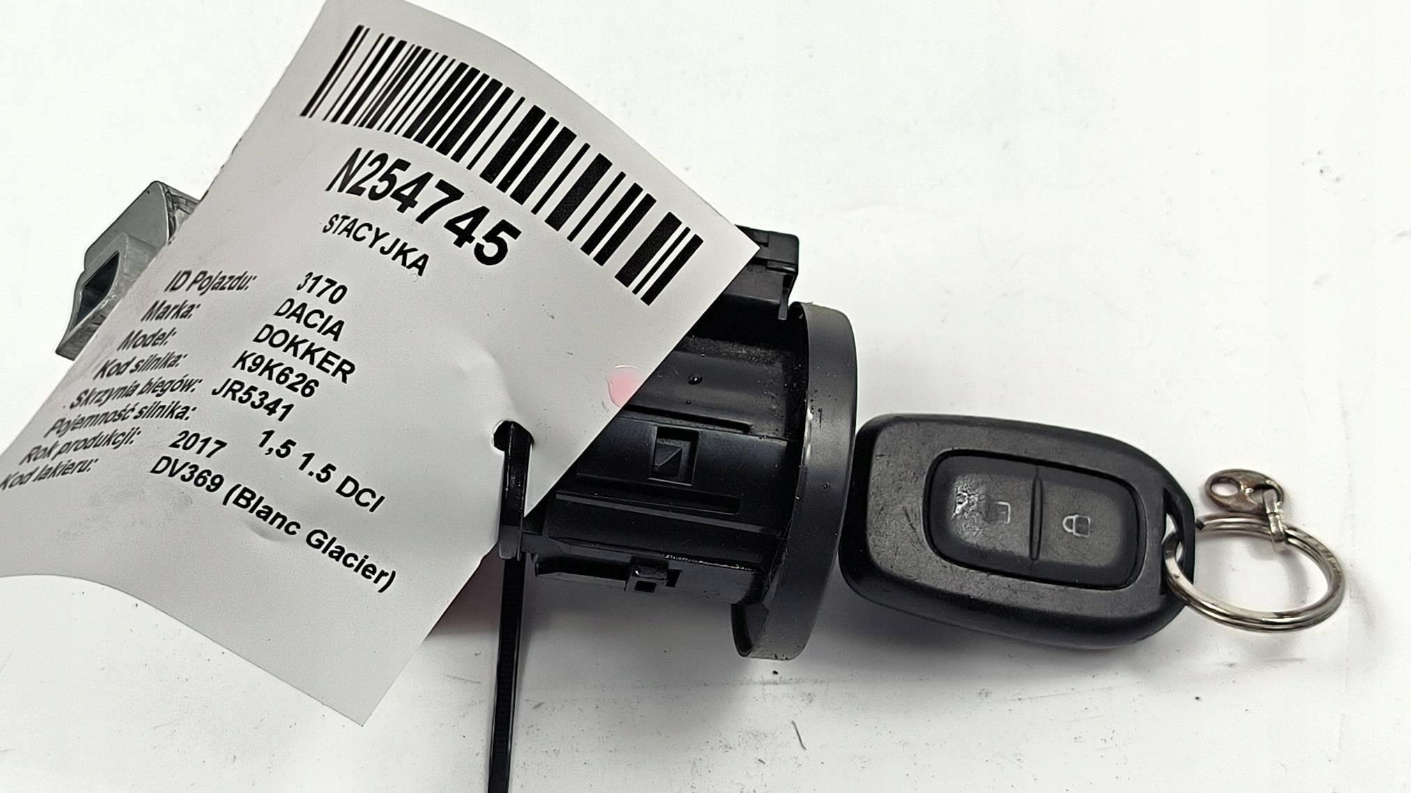 ignition key 285916556R DACIA DOKKER