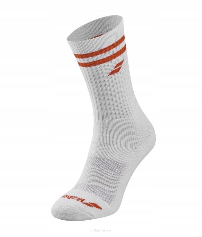 Skarpety Babolat Team Single Socks Men 1 para białe 43/46