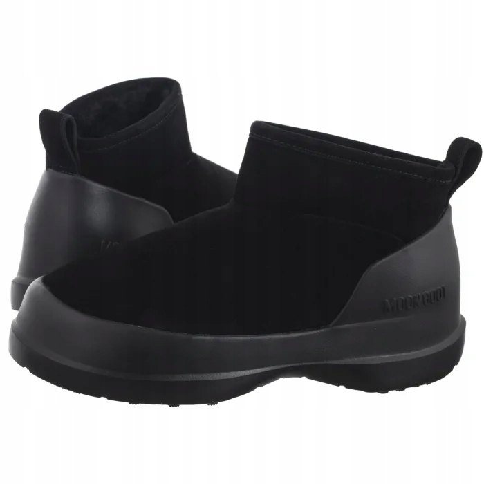 Zimní boty Kotníkové Boty Moon Boot Luna Low Boot Suede Black 2480040 Černé