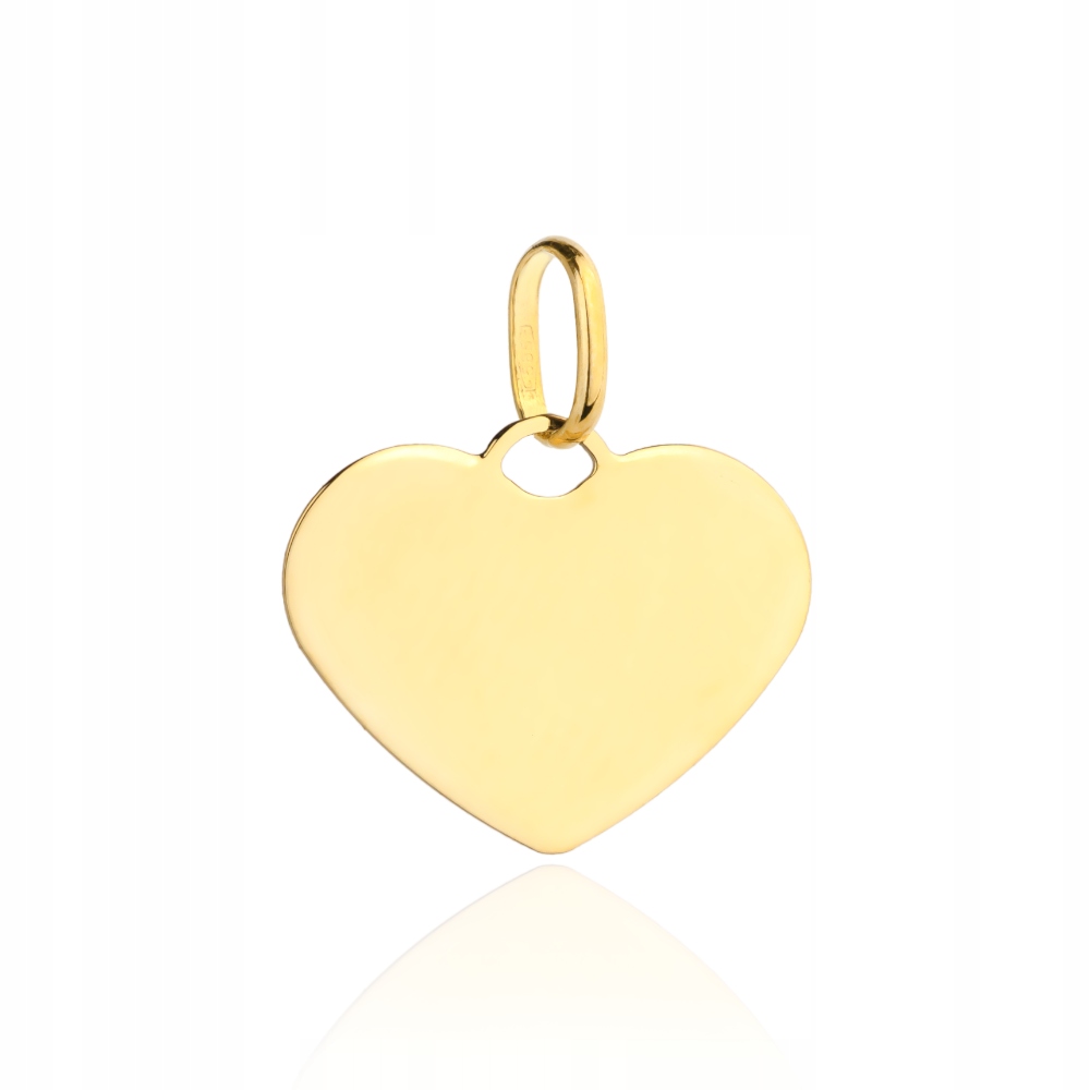 Zlatý přívěsek 585 Plechové srdíčko 0.25g bez zirkonu jako dárek 14kt