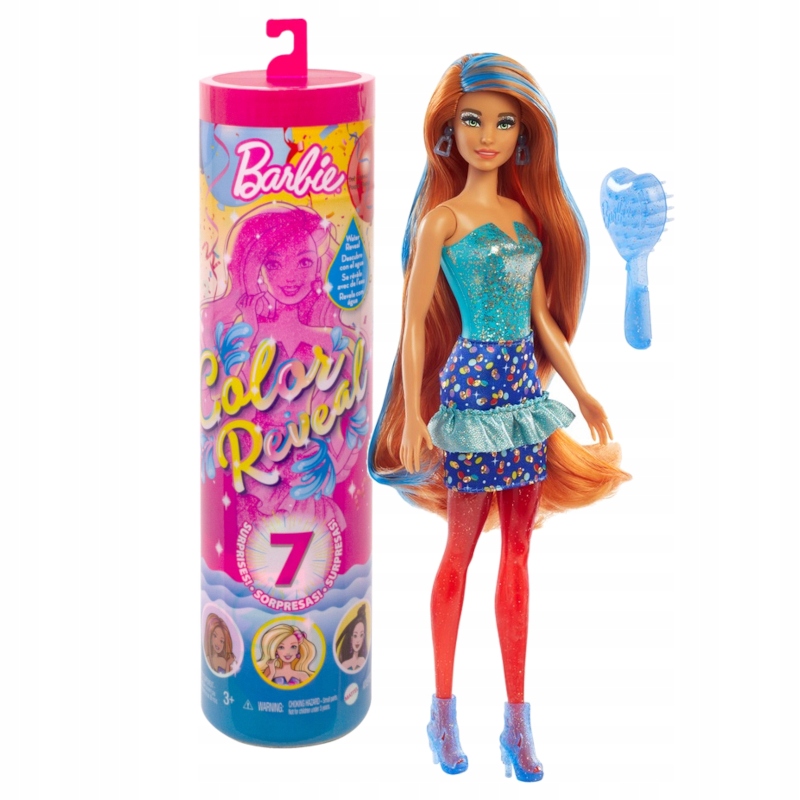 

Barbie Lalka Imprezowa Color Reveal Niespodzianka