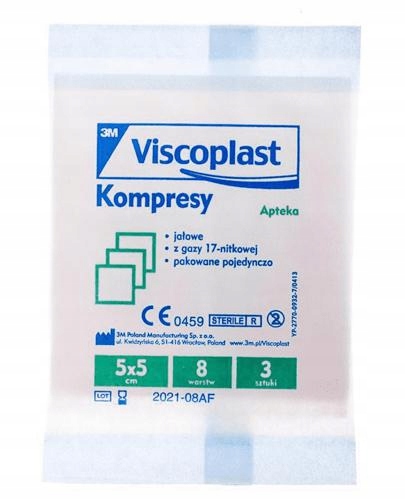 

Viscoplast Kompresy 5 cm x 5 cm 3 szt.
