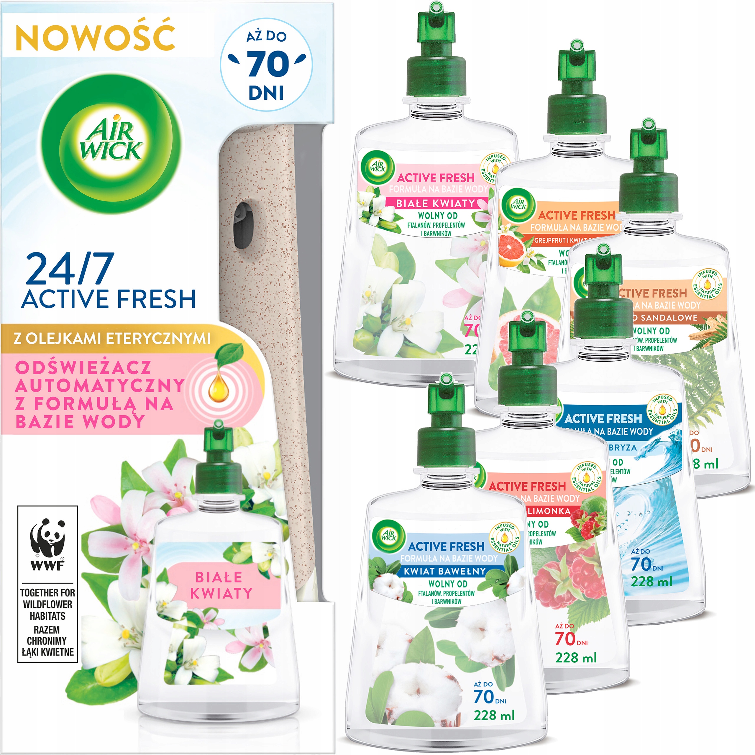

Air Wick Active Fresh Komplet Zestaw 6x Wkład