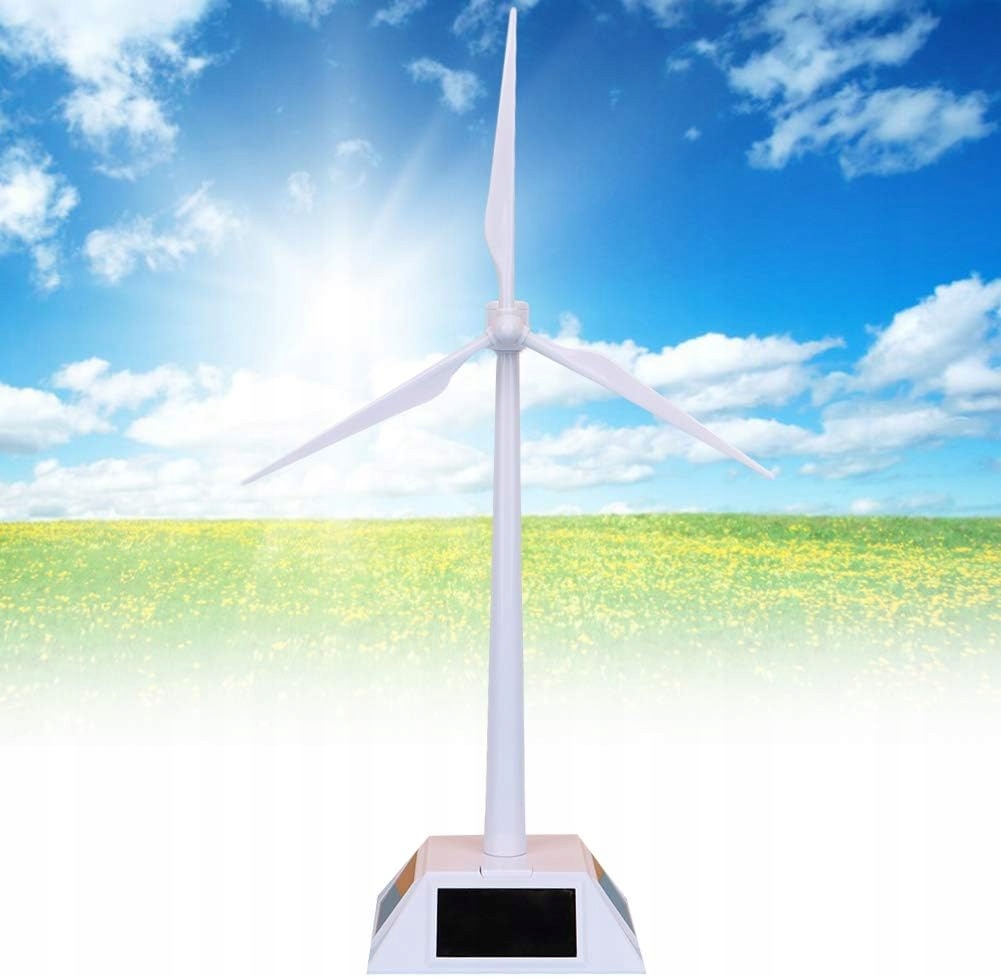 MODEL TURBINA WIATROWA WIATRAK SOLARNY WENTYLATO Prezent na Dzień Dziecka Wiek dziecka 3 lata +