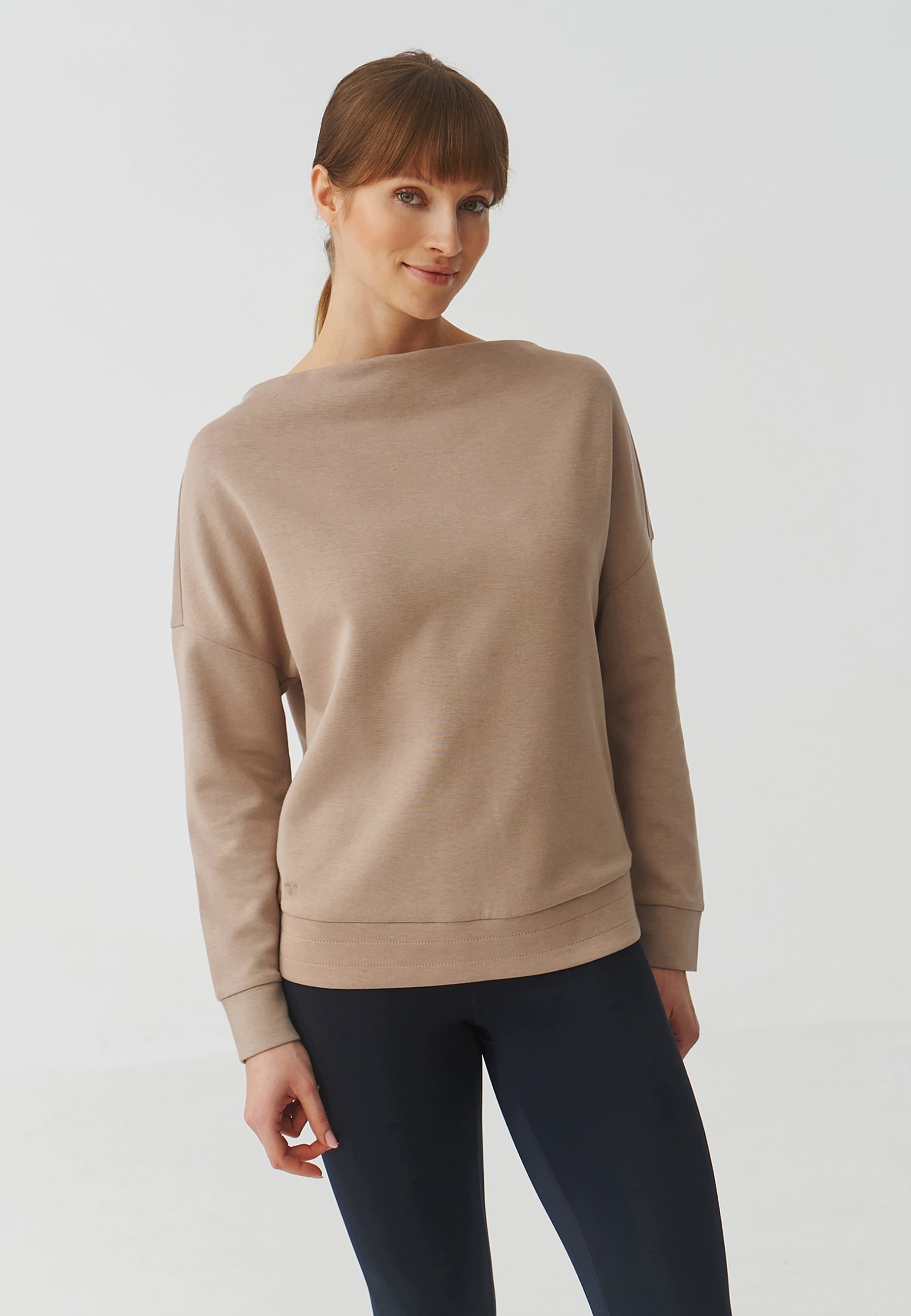 Tatuum Bluza Damska Sportowa Oversizowa Bawełniana Beżowa r. XL