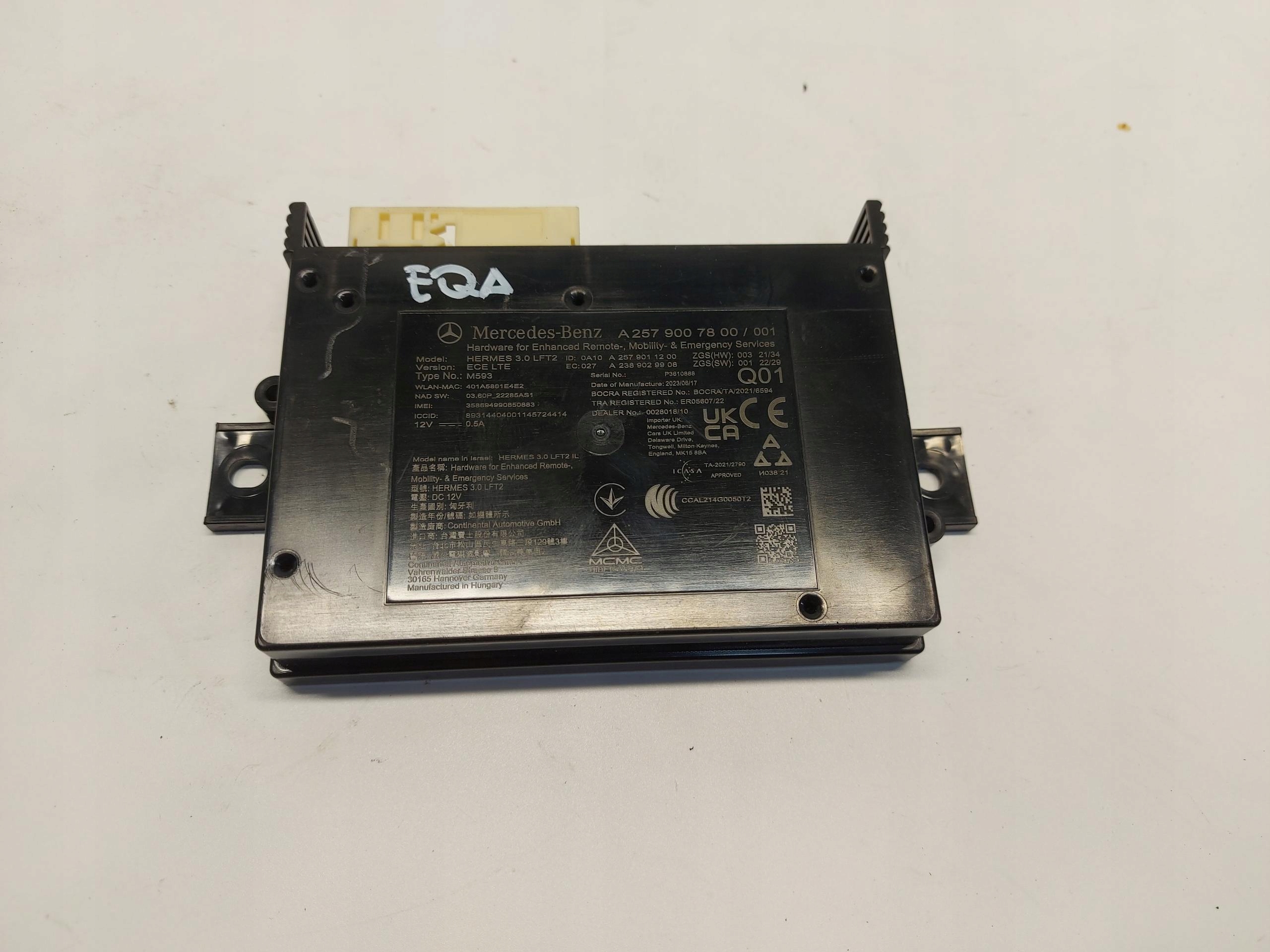 Mercedes EQA 250+ W243 module control unit A2579007800