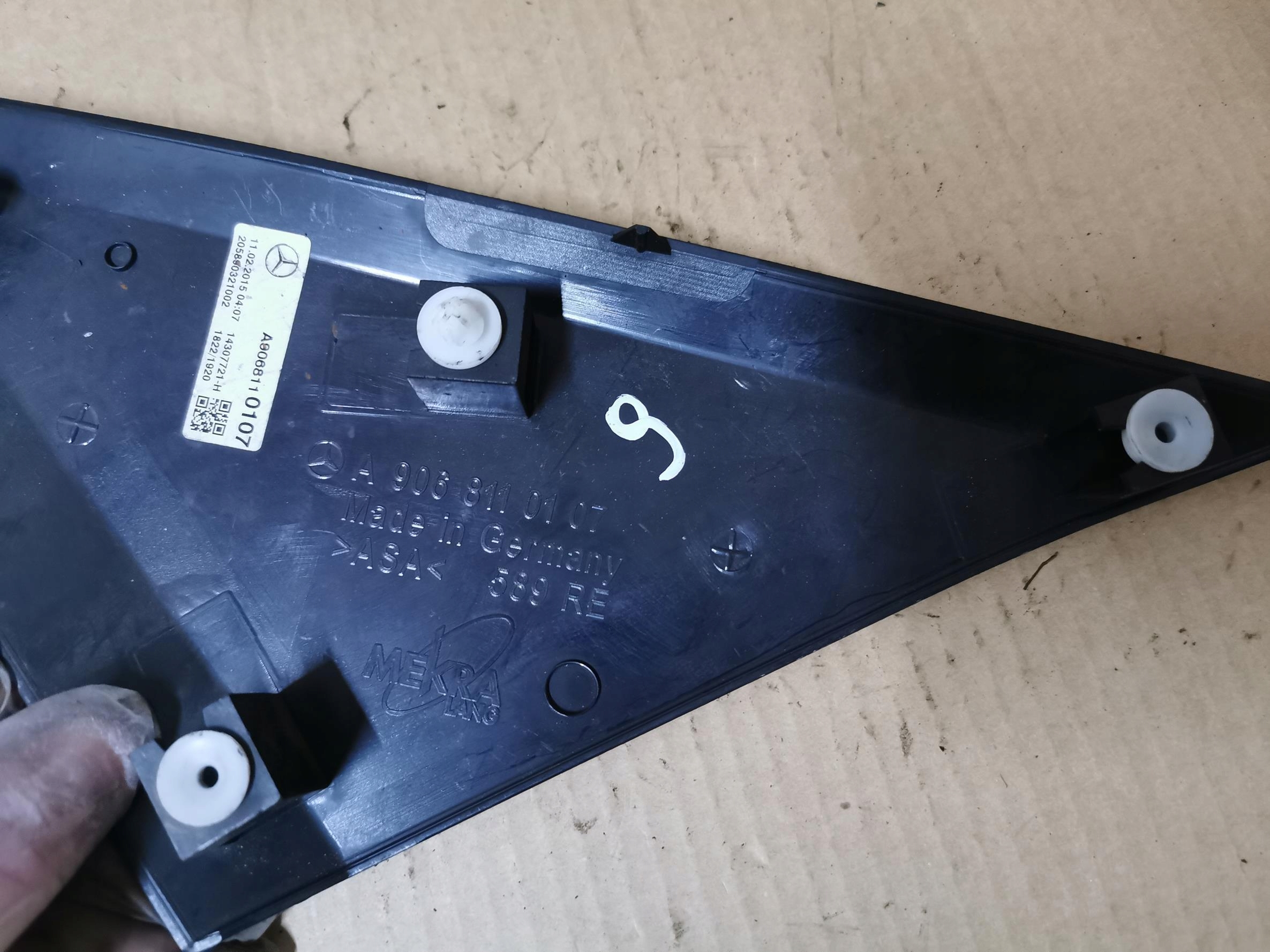 cover mirrors right MERCEDES SPRINTER W906 06-16 A9068110107