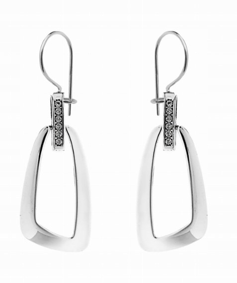 Stříbrné náušnice Ag 925 s zirkonem SG-223-KB-S