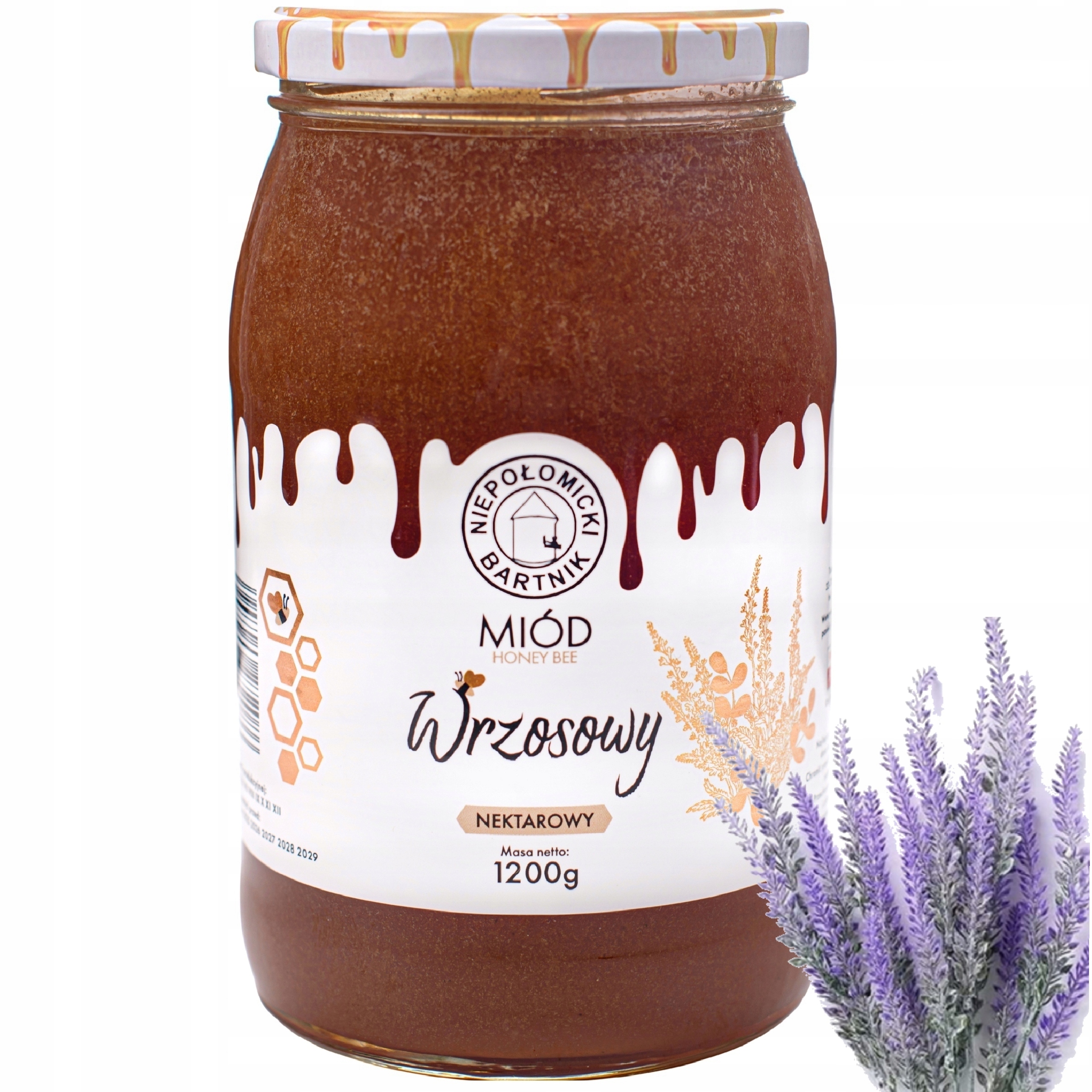 Levně Vřesový med polský z včelína čerstvý 2025 pravý nektarový 1.2 kg