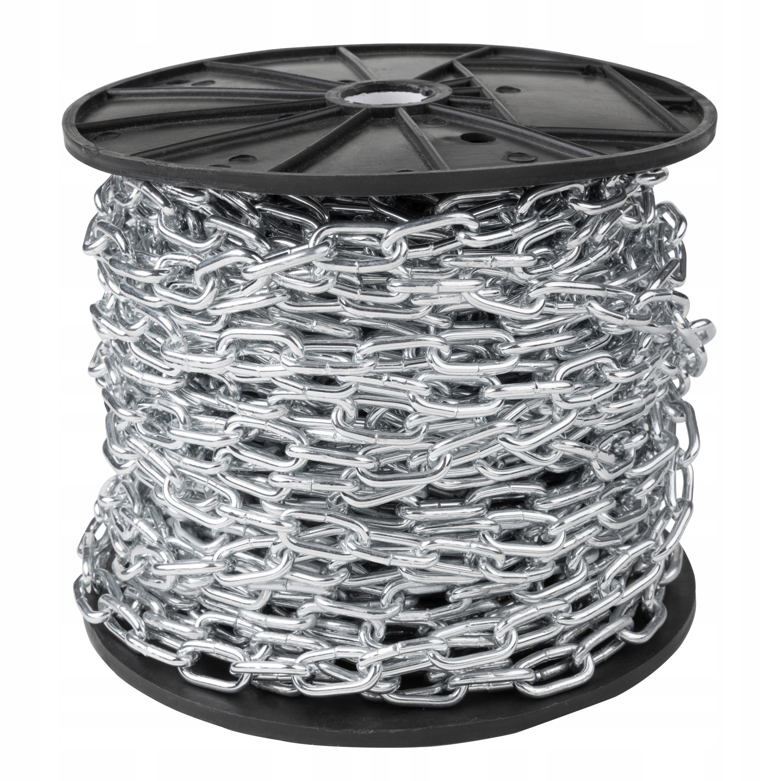 Pozinkovaný řetěz 4 mm 40 m Din 5685/A D1 s krátkým článkem ocel C15 500 kg