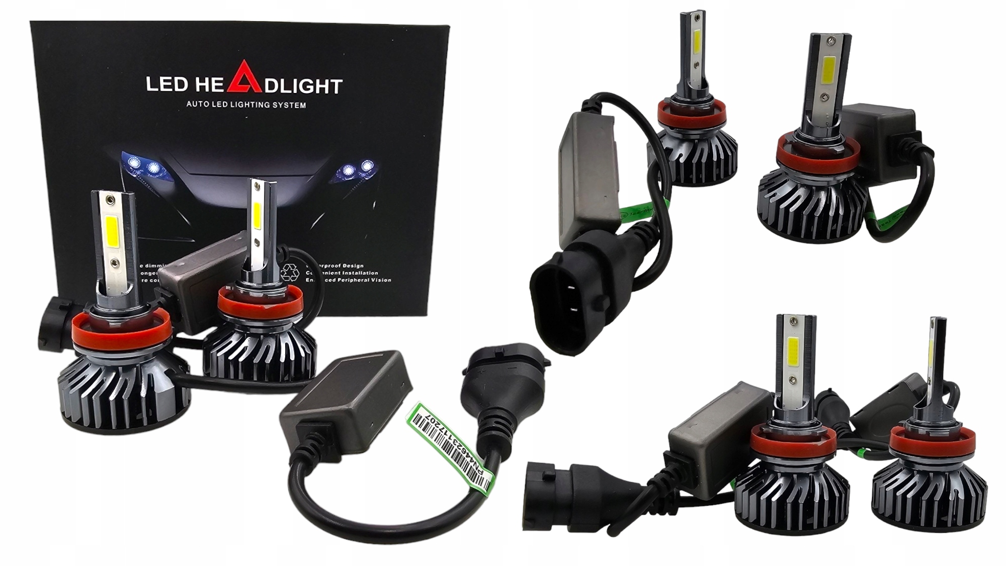 Led žárovky F2 Pro H8 H9 H11 Led Fog Light Ultra Silné světlo IP68