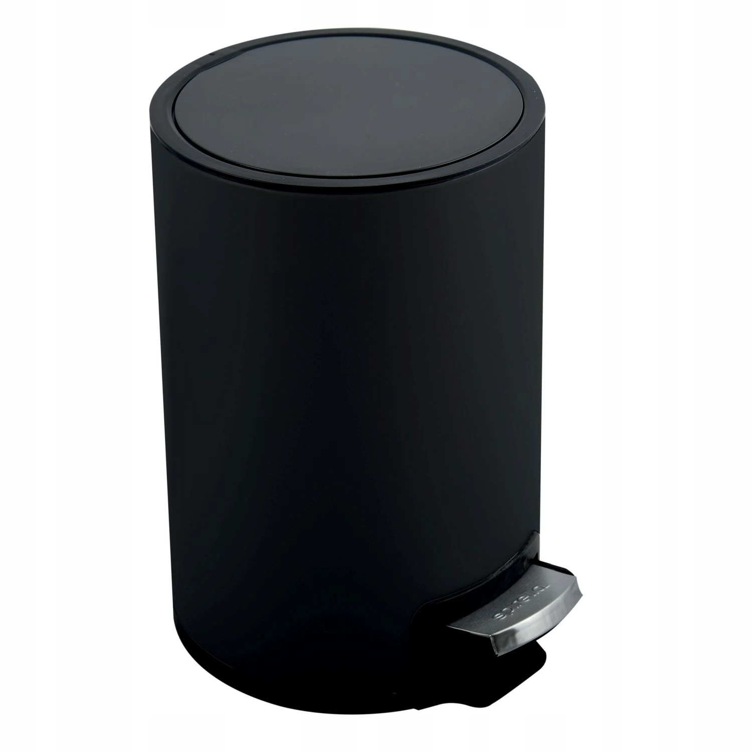 Levně Spirella pedálový odpadkový koš Riku, černá, ocel, 5 L