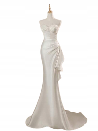 Shein Bílá Korzetová Večerní Sukně S Volánem 42/44 1JH