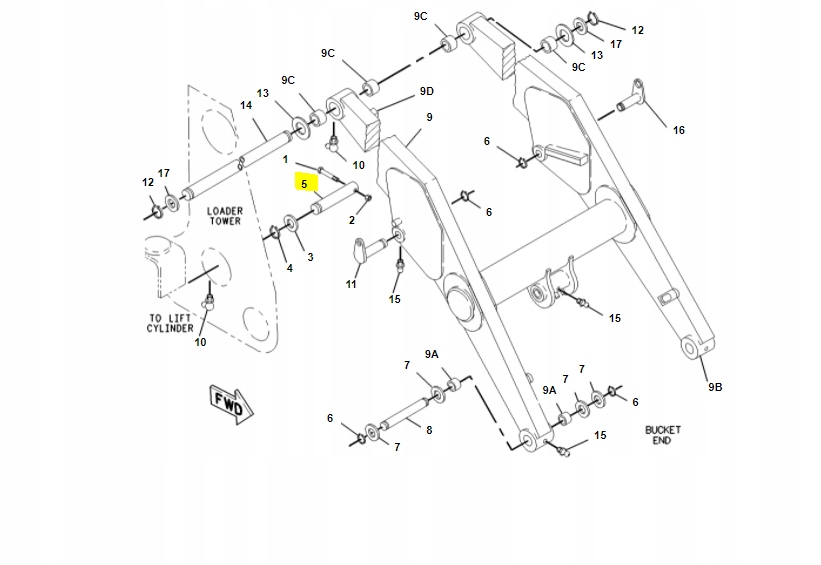 SWORZEŃ PRZEDNIEGO RAMIENIA KOP-ŁAD 1305451 CVA Stan opakowania oryginalne