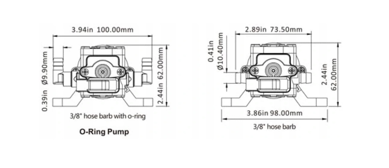 POMPKA WODY 12V 4A SEAFLO 3.8L/MIN 2.8BAR KAMPER POMPA DO KAMERA PRZYCZEPY EAN (GTIN) 8432450546852