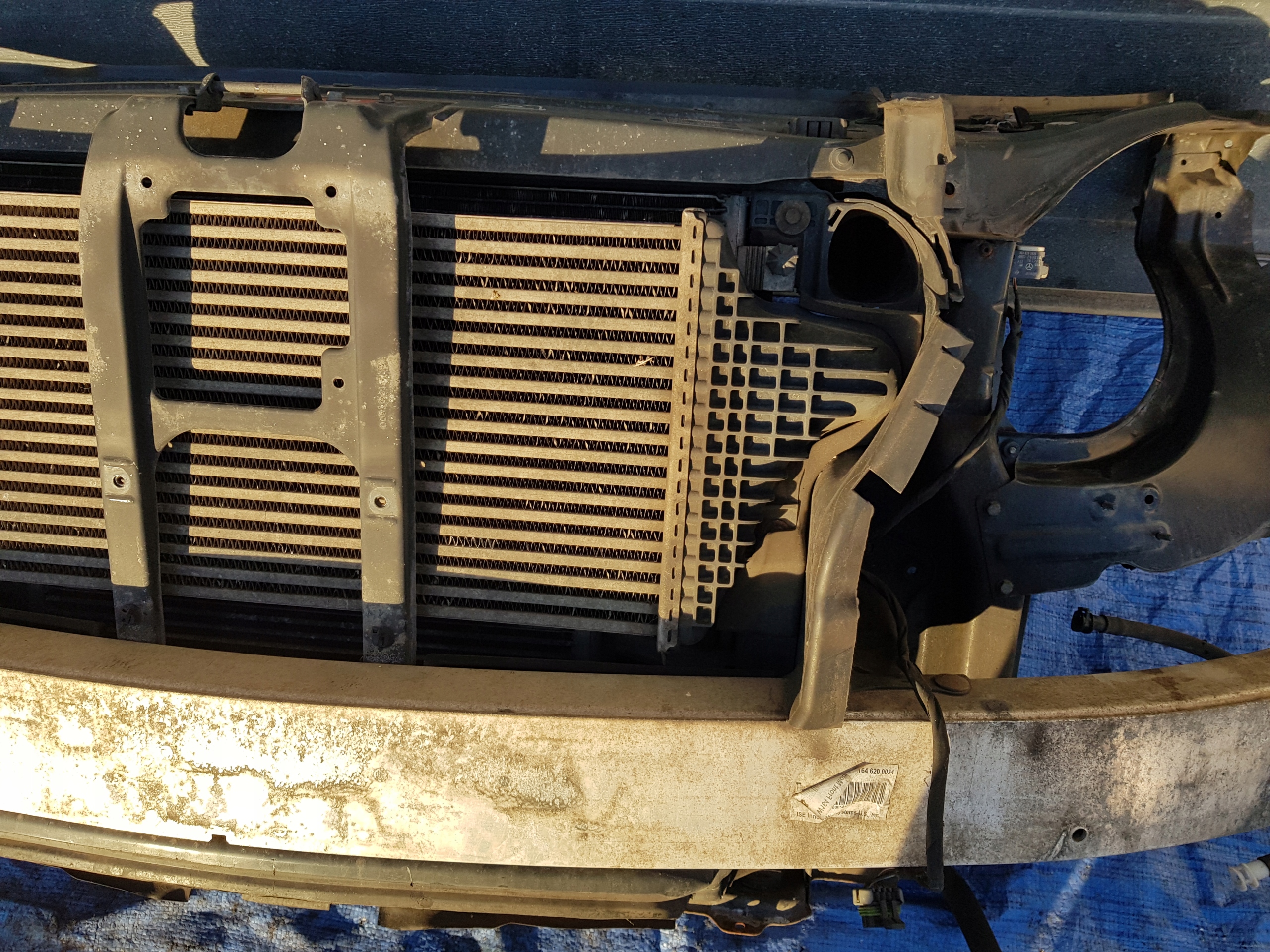 support panel for radiators radiator MERCEDES ML W164 350 LIFT 3.0CDI