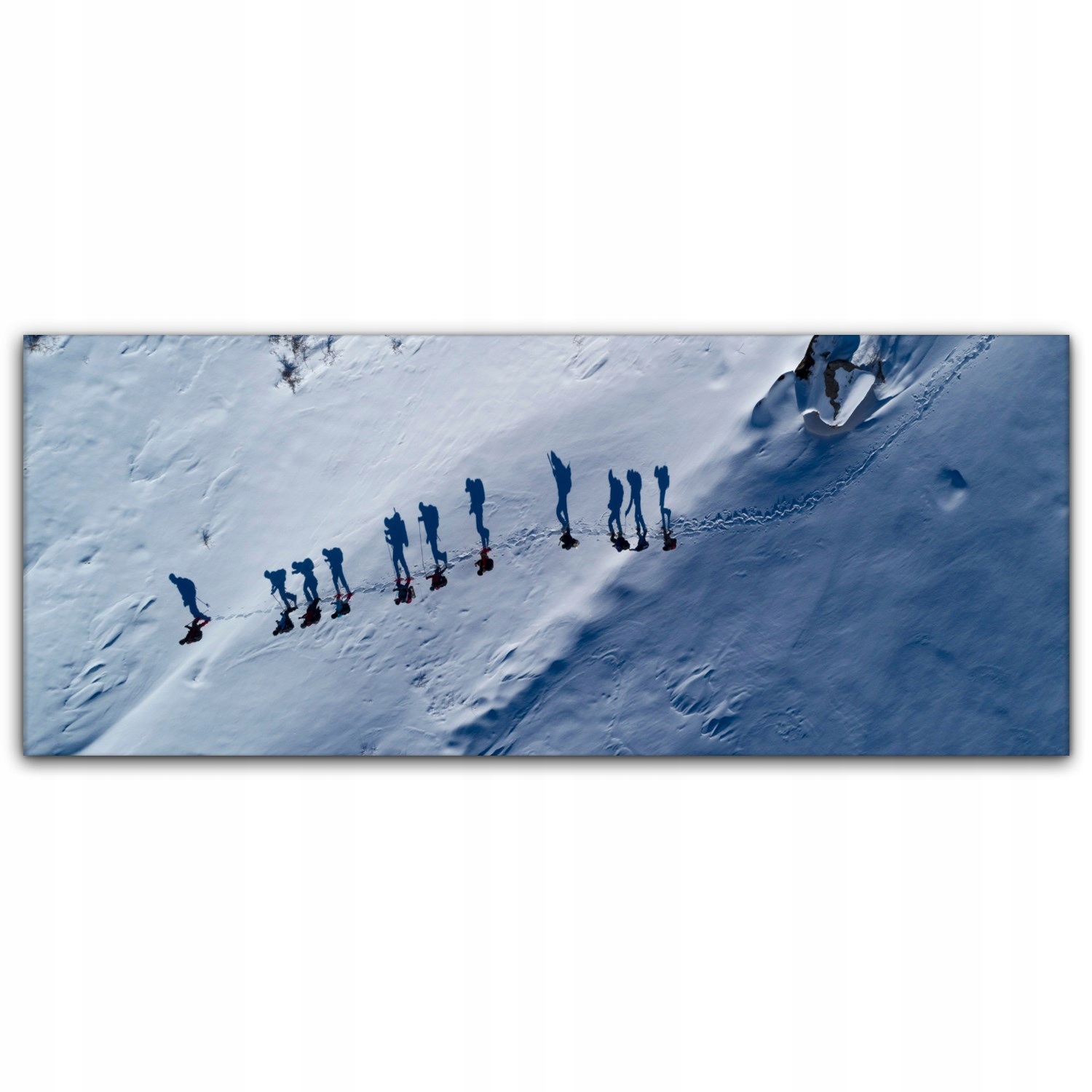 

Canvas na ramie ścienny 125x50 Zima Góry Krajobraz