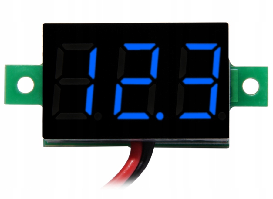 

Woltomierz Led 3-30V DC 0,36 2przewody niebieski
