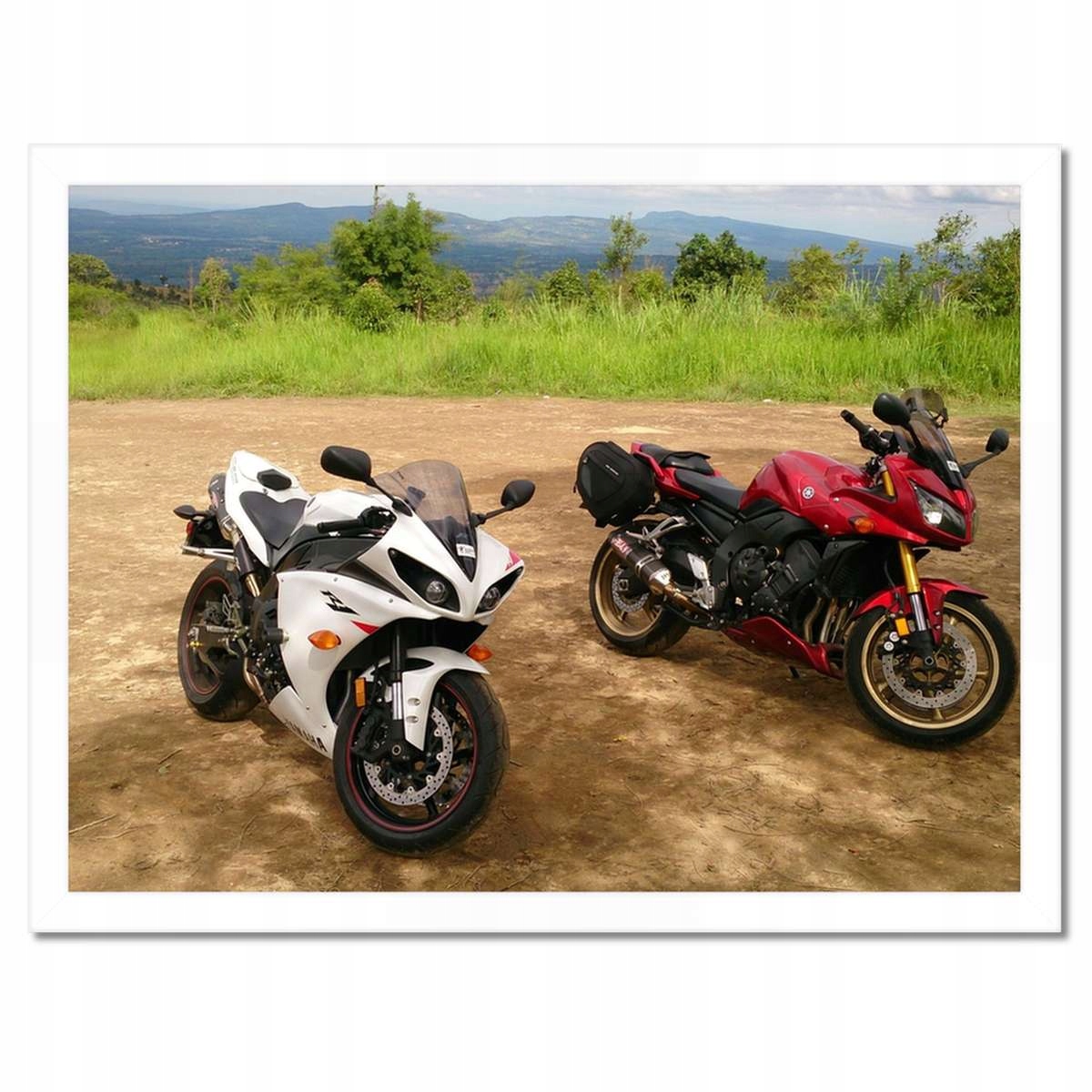 Plakáty v rámu 40x30 Yamaha R1 v terénu