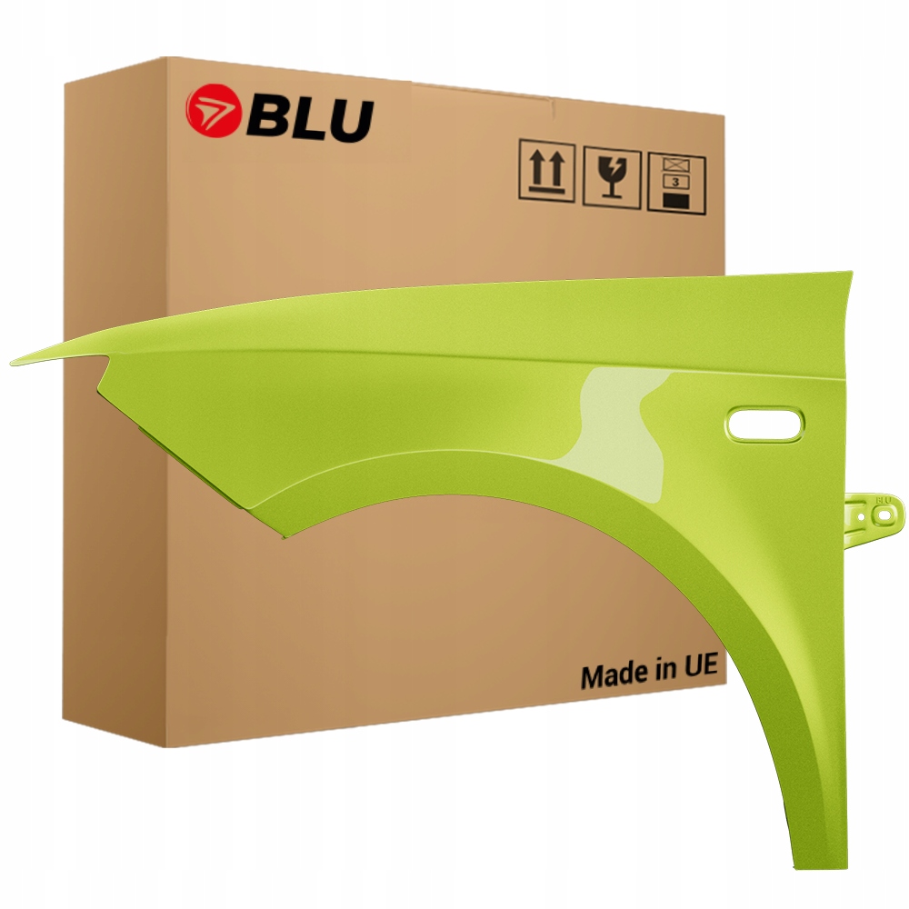 Blu Blatník Seat Ibiza IV 4 6J LS1T levý zelený 08-17 přední pozink