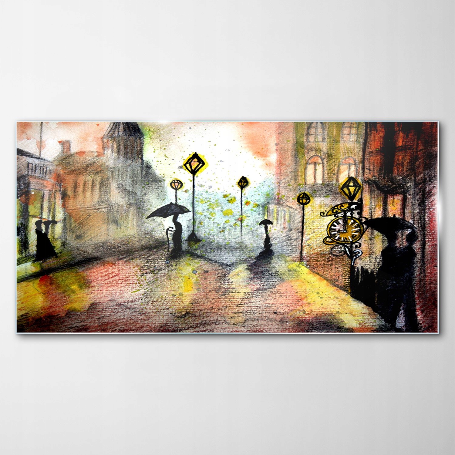 

Obraz Szklany Dekor Krajobraz Miasto Deszcz 120x60