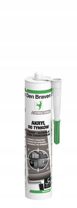 

Den Braven Akryl Do Tynków Biały 300ML