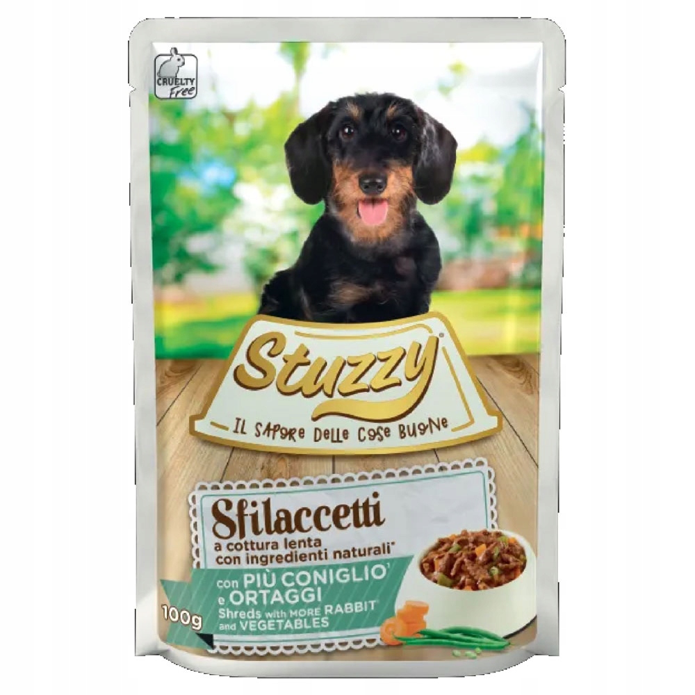Stuzzy pro psy Shreds Králík se zeleninou 100 g