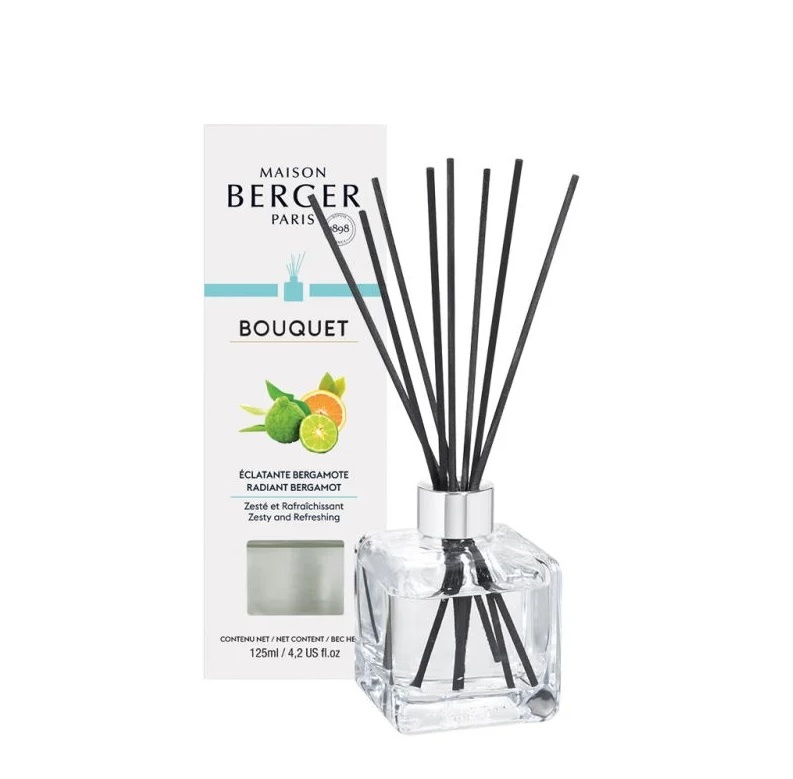 Zestaw dyfuzor patyczki zapachowe olejek 125ml Maison Berger kwiatowy