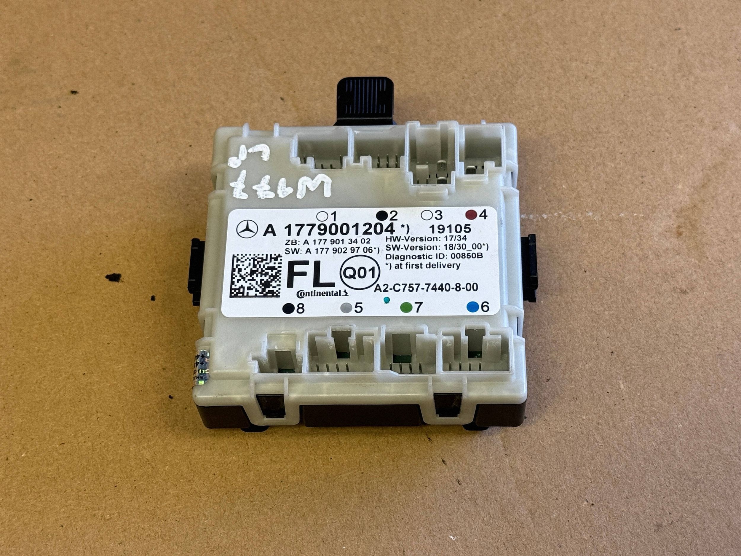 MERCEDES W177 A class module control unit door left front A1779001204