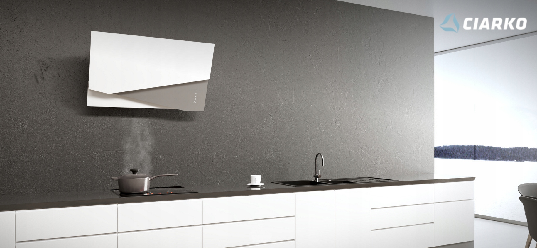 OKAP CIARKO T-LINE HTH BLACK 60 cm LED 44dB 695m3 EAN (GTIN) 5902429927119