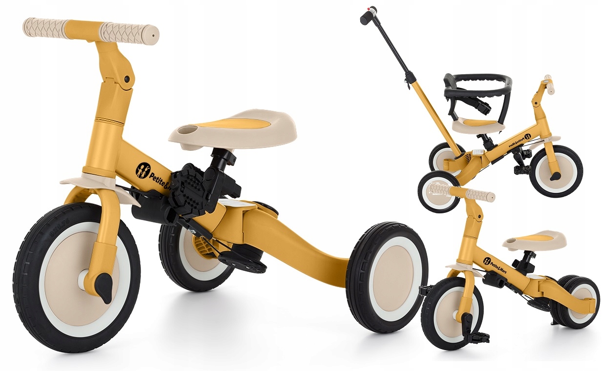 Rowerek Trójkołowy Wielofunkcyjny 5w1 Petite&Mars Turbo Biegowy Jeździk