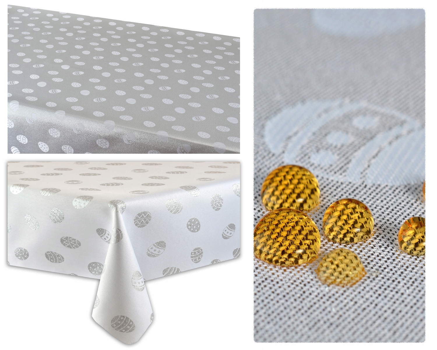 OBRUS ŚWIĄTECZNY 110X110 PLAMOODPORNY DWUSTRONNY