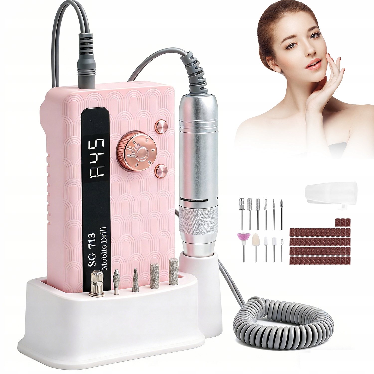 Bruska Na Nehty Manikúra Pedikúra Profesionální Výkonné Pilování