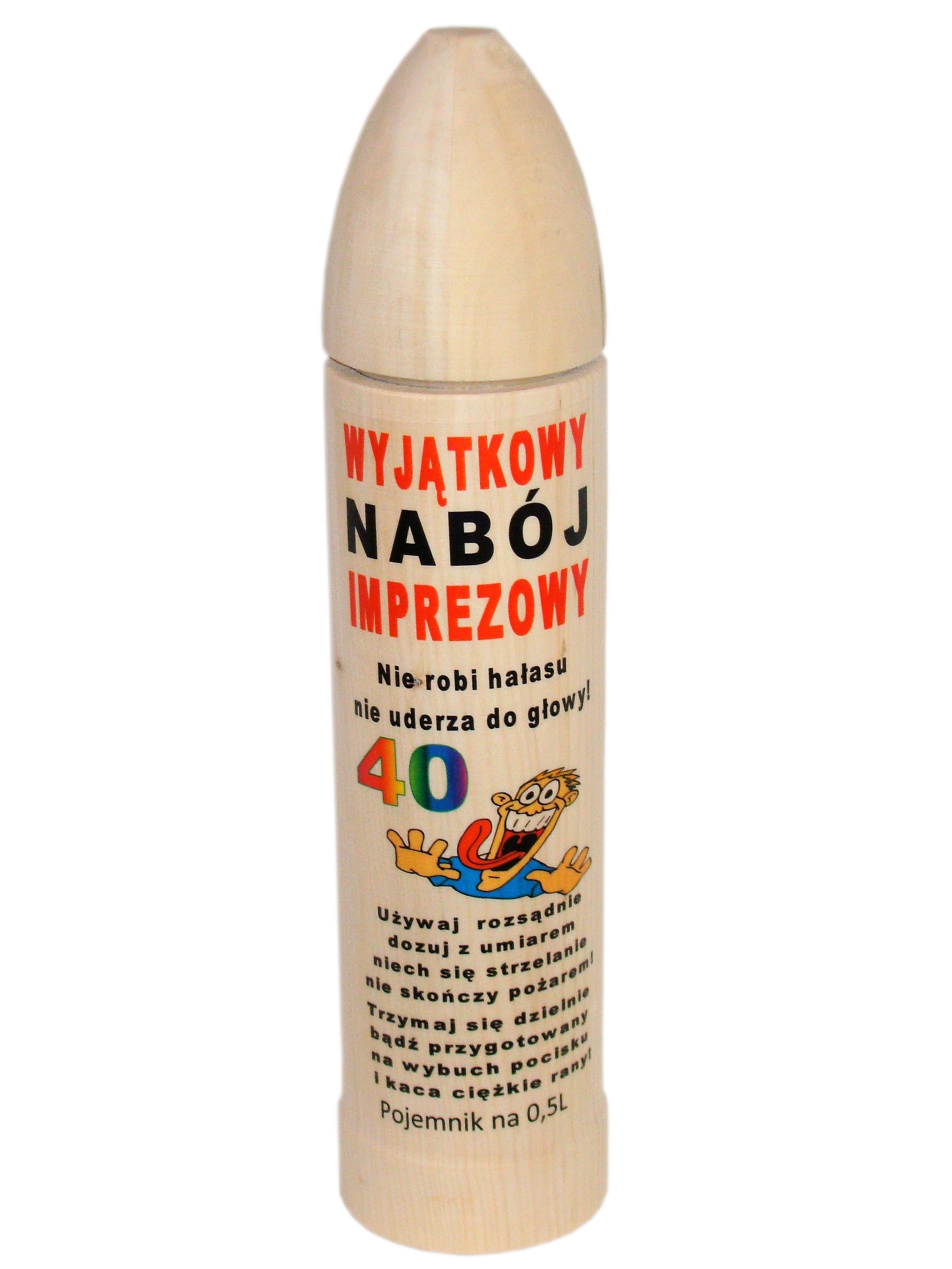 

na 40 urodziny pojemnik na alkohol nabój