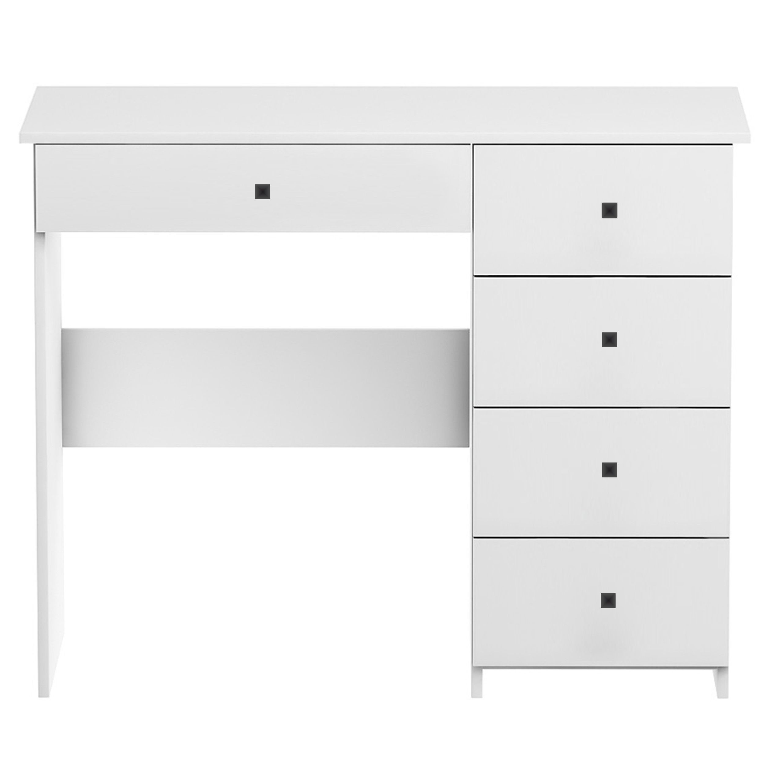 BIURKO V BIAŁE Z SZUFLADAMI POD LAPTOP STOLIK