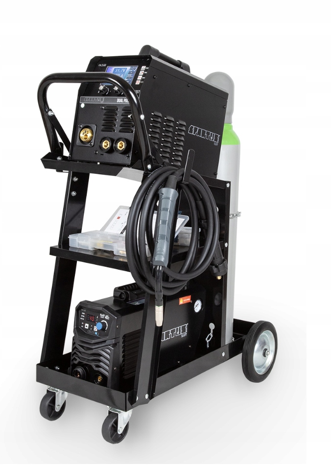 WÓZEK SPAWALNICZY DO SPAWAREK Z MIEJSCEM NA BUTLĘ SPARTUS MIG TIG MMA