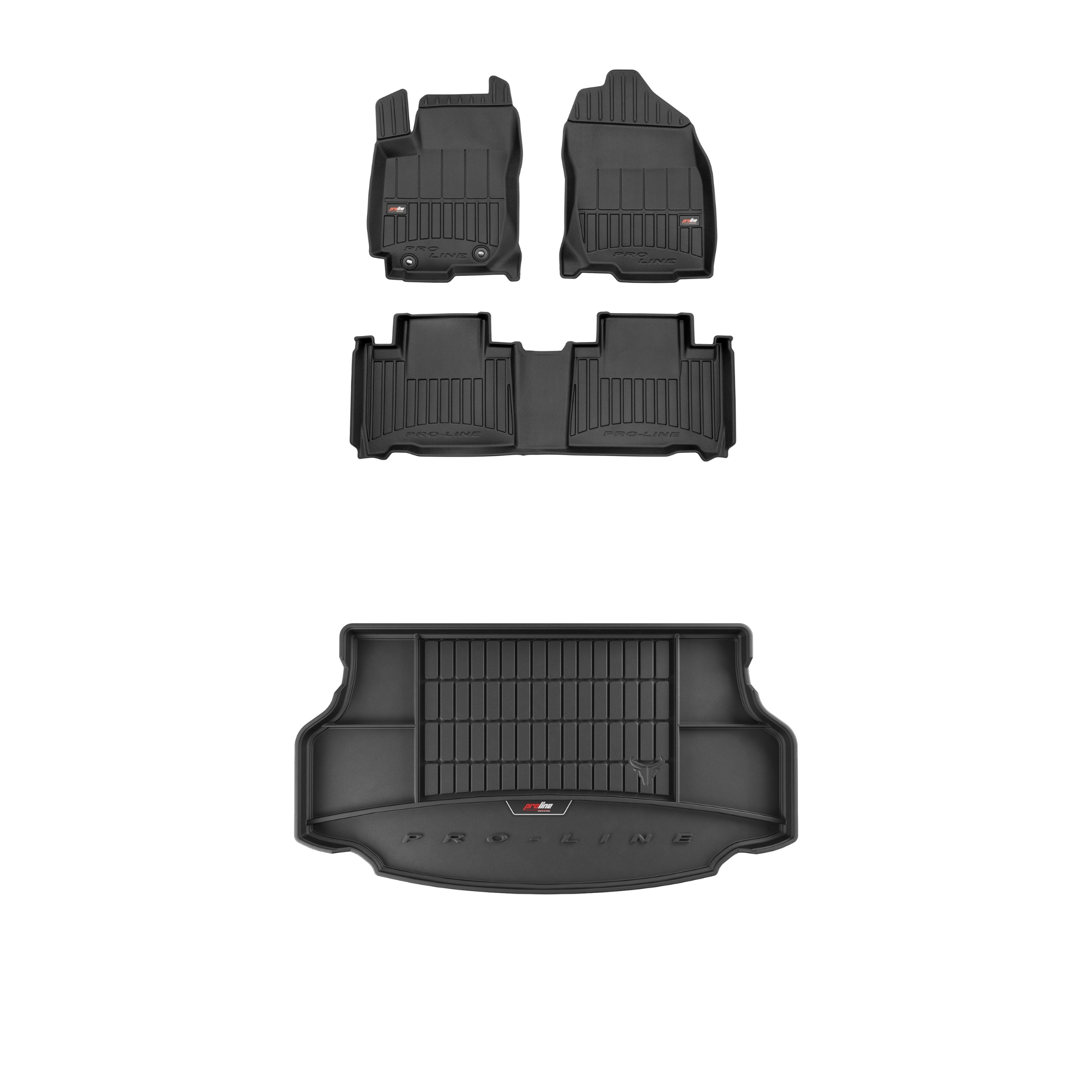 Frogum 3D Sada gumových koberců a rohože s logem pro Toyota RAV4 IV 2015-2019