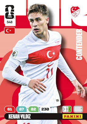 Panini Fifa World Cup 2026 548 Kenan Yildiz Turkey