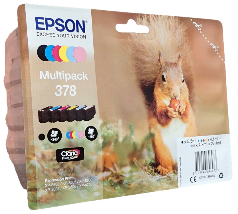 Epson cartridge T3788 (black/cyan/light cyan/yellow/magenta/light magenta)