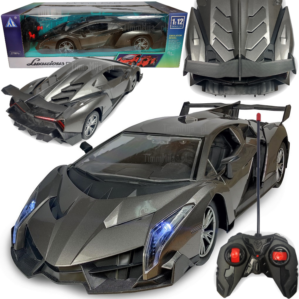 

Lamborghini Veneno Metalowy Świeci Akumulatorowy