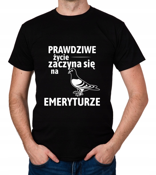

koszulka Dla Emeryta Emerytura Gołąb prezent